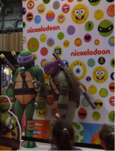 Deux des quatre Tortues Ninjas étaient aussi de la partie.